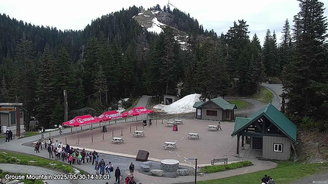 Webcam frame from Grouse Mountain on 2025/05/30