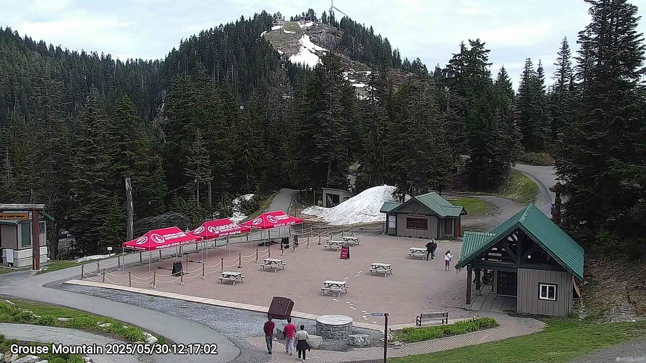 Webcam frame from Grouse Mountain at 2025/05/30 12:00
