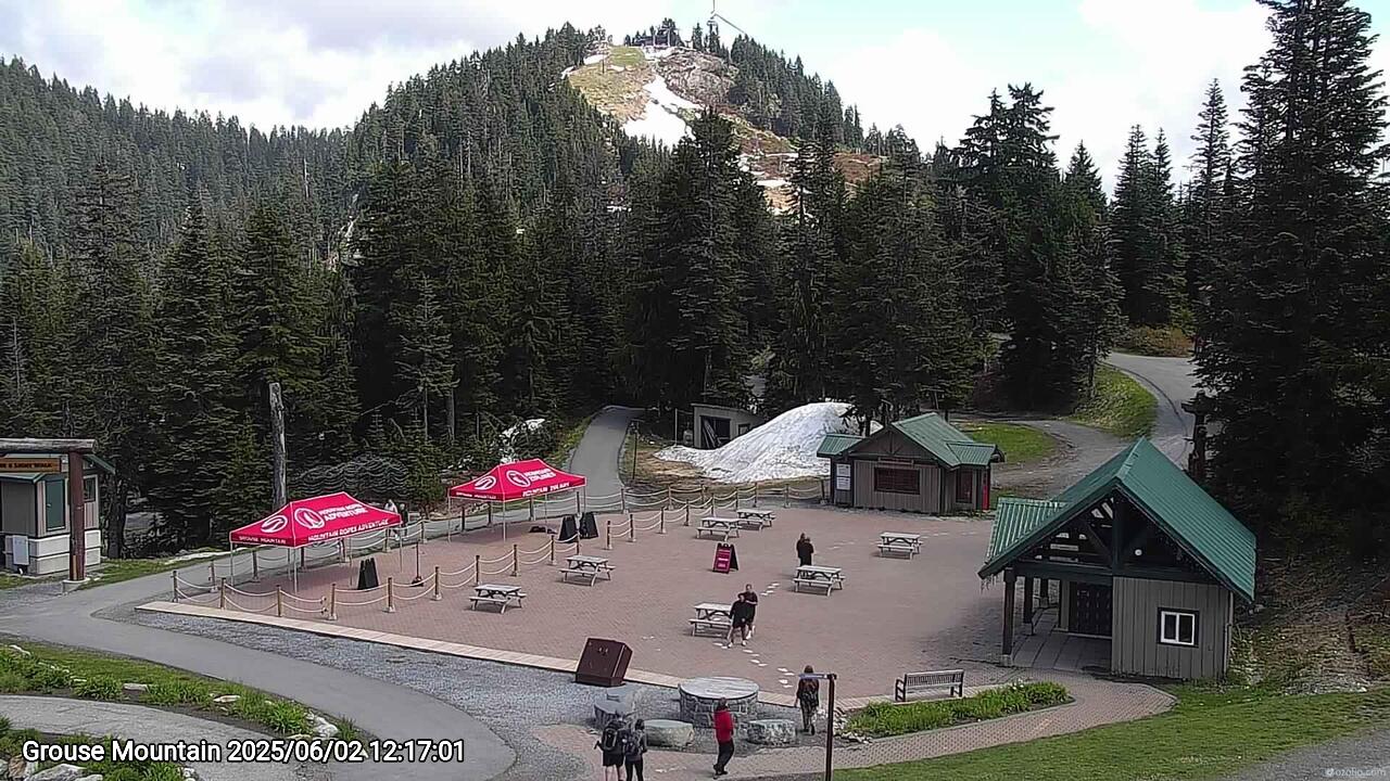 Webcam frame from Grouse Mountain at 2025/06/02 12:00