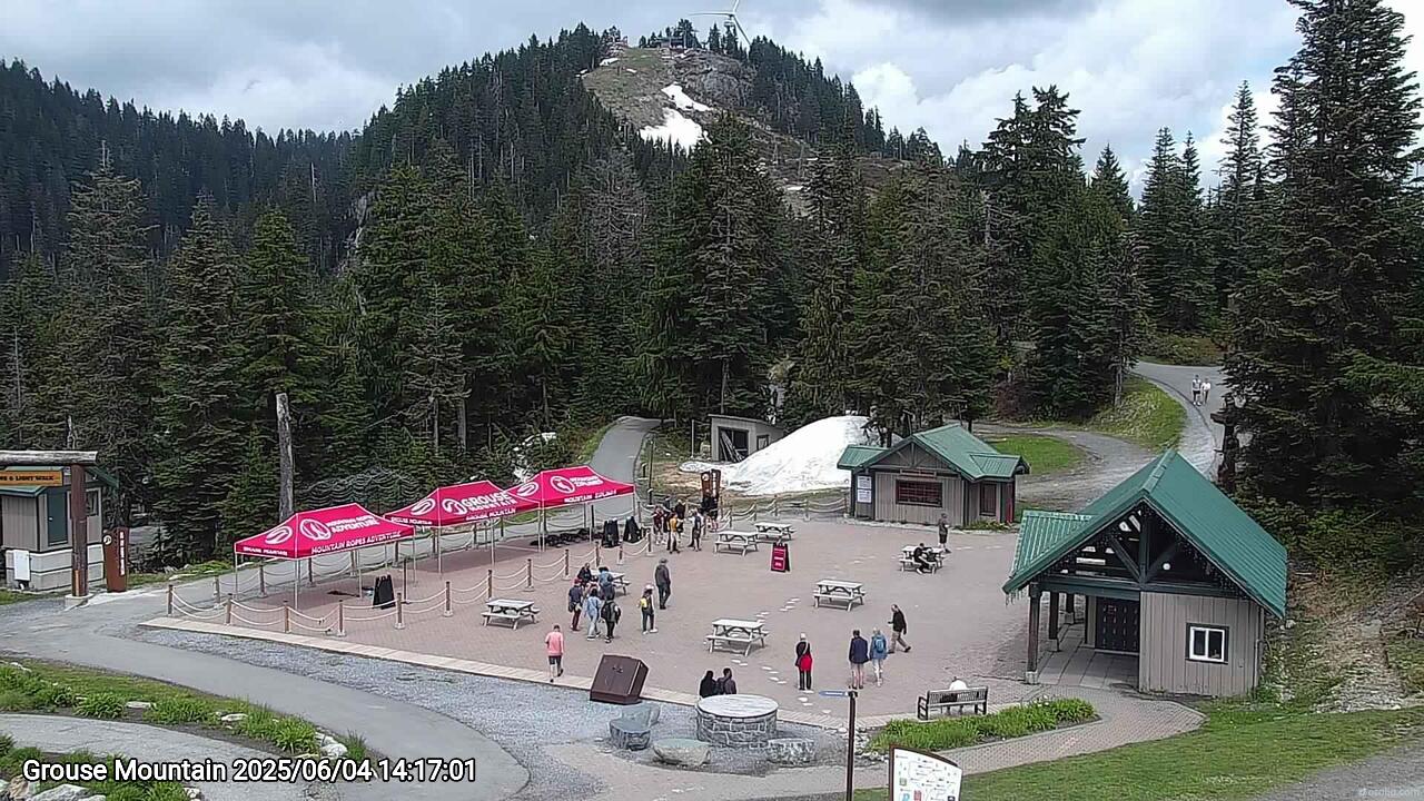 Webcam frame from Grouse Mountain on 2025/06/04