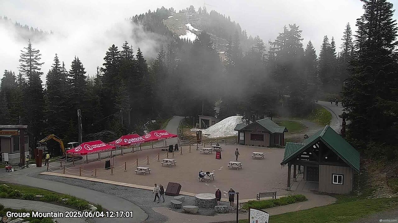 Webcam frame from Grouse Mountain at 2025/06/04 12:00