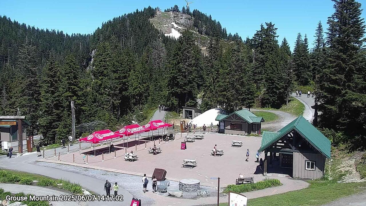 Webcam frame from Grouse Mountain on 2025/06/07