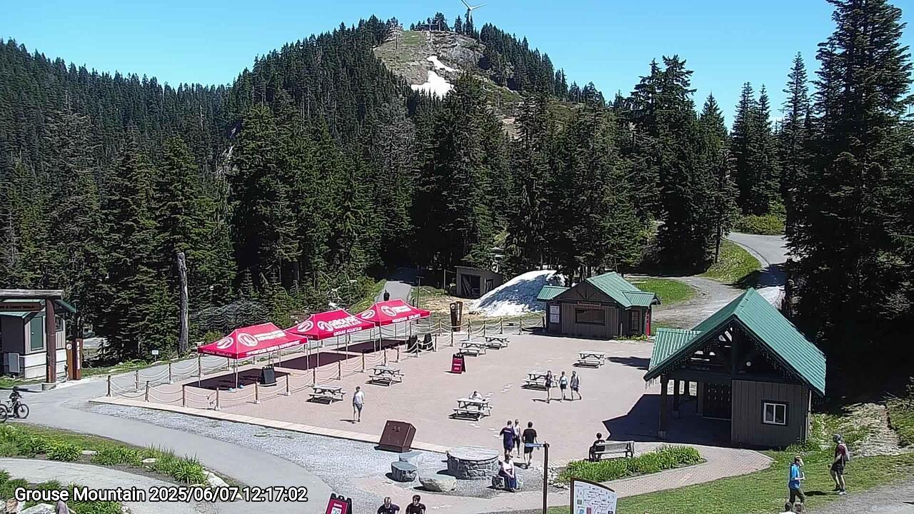 Webcam frame from Grouse Mountain at 2025/06/07 12:00