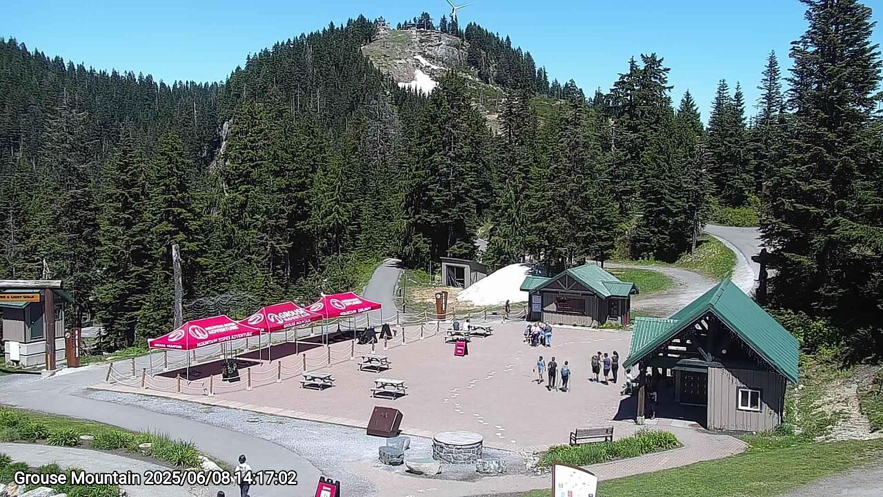 Webcam frame from Grouse Mountain on 2025/06/08