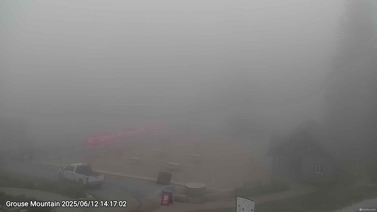 Webcam frame from Grouse Mountain on 2025/06/12