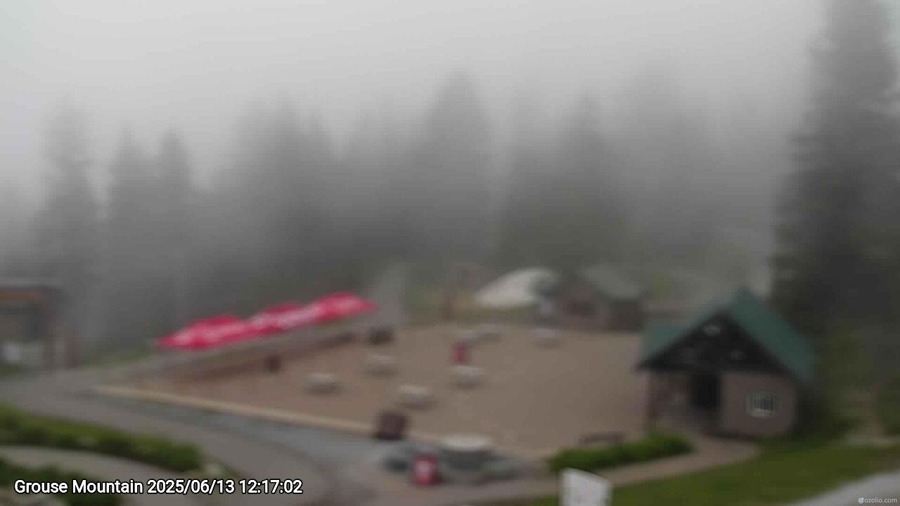 Webcam frame from Grouse Mountain at 2025/06/13 12:00