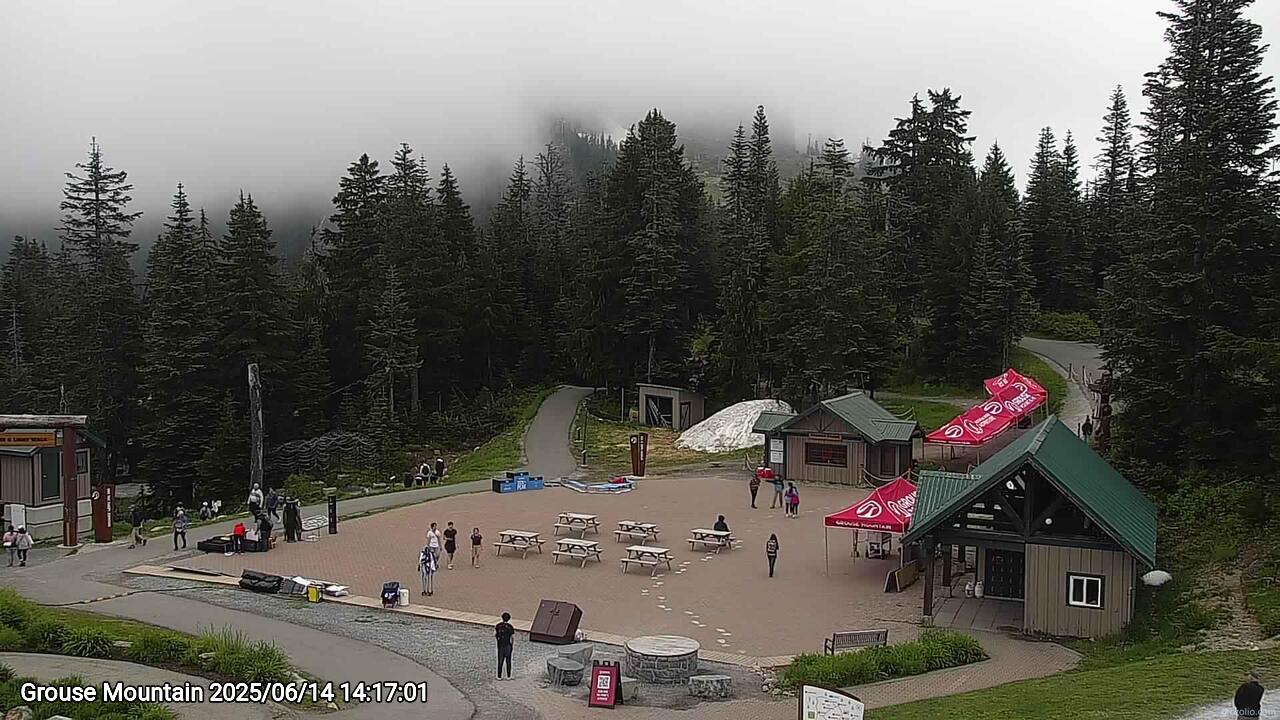 Webcam frame from Grouse Mountain on 2025/06/14