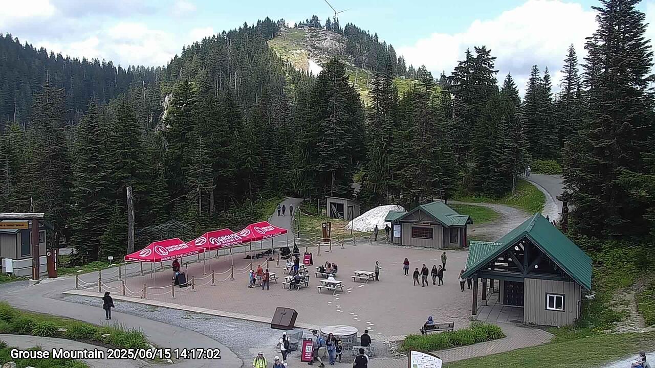 Webcam frame from Grouse Mountain on 2025/06/15