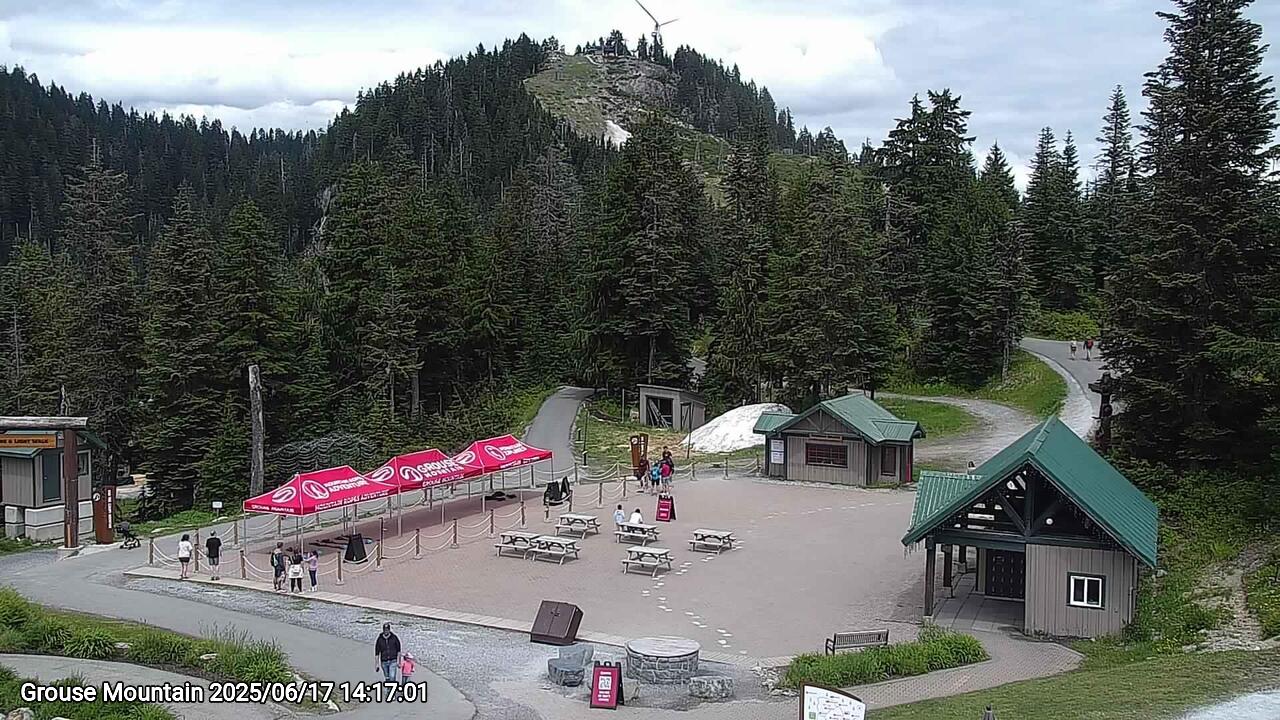 Webcam frame from Grouse Mountain on 2025/06/17