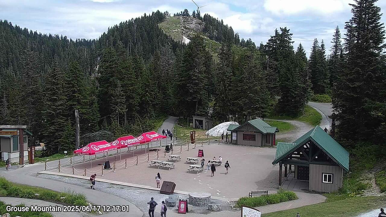 Webcam frame from Grouse Mountain at 2025/06/17 12:00
