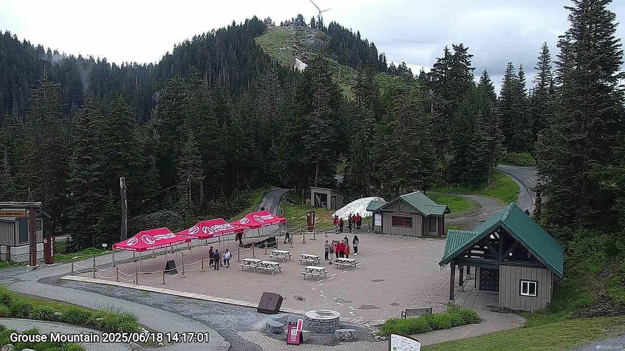 Webcam frame from Grouse Mountain on 2025/06/18