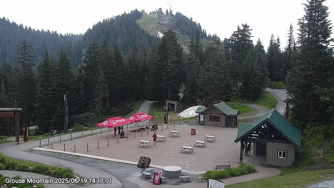 Webcam frame from Grouse Mountain on 2025/06/19