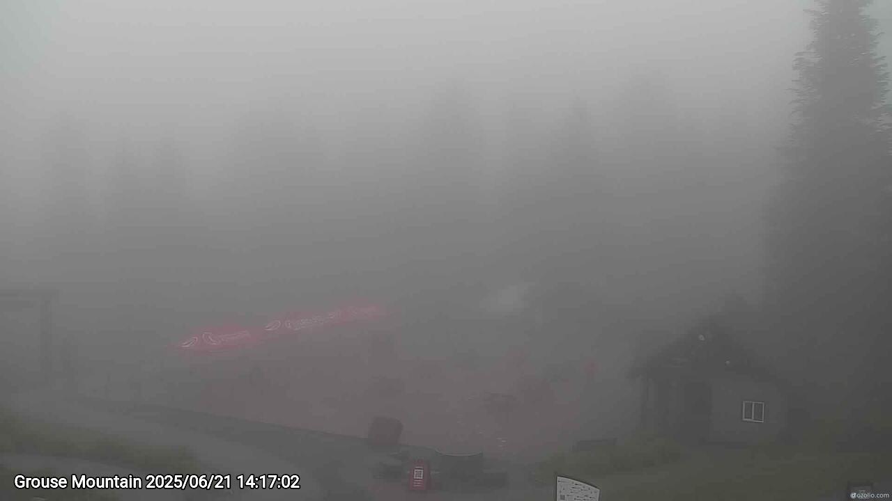 Webcam frame from Grouse Mountain on 2025/06/21