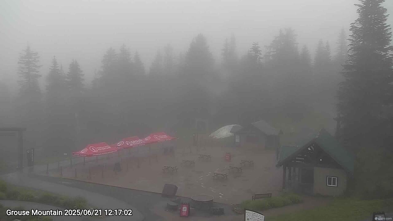 Webcam frame from Grouse Mountain at 2025/06/21 12:00
