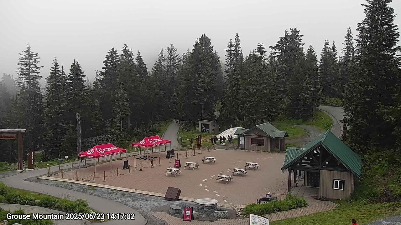 Webcam frame from Grouse Mountain on 2025/06/23