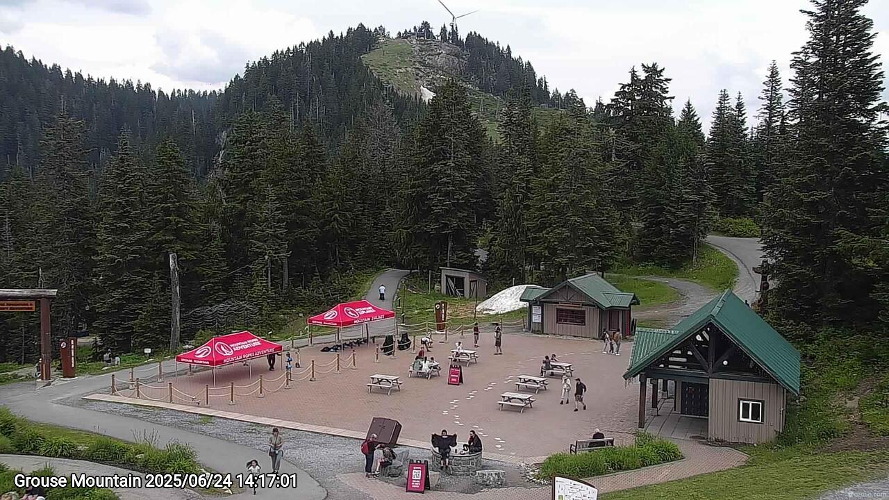 Webcam frame from Grouse Mountain on 2025/06/24