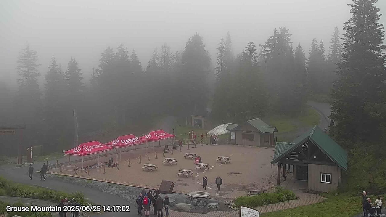 Webcam frame from Grouse Mountain on 2025/06/25