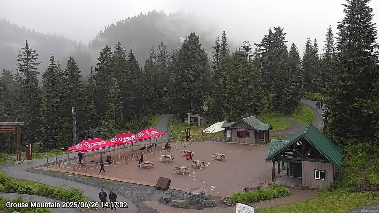 Webcam frame from Grouse Mountain on 2025/06/26
