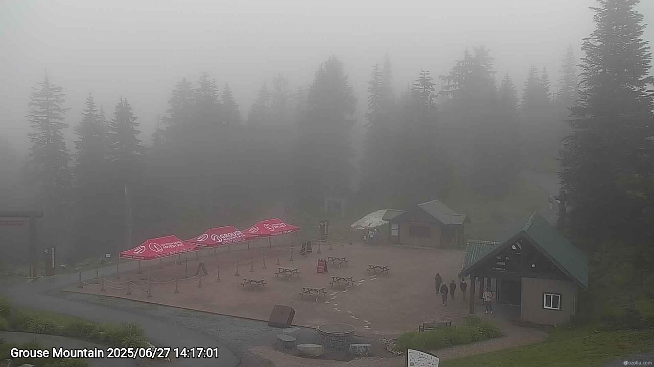 Webcam frame from Grouse Mountain on 2025/06/27