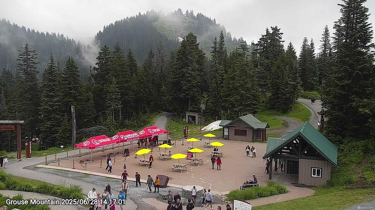 Webcam frame from Grouse Mountain on 2025/06/28