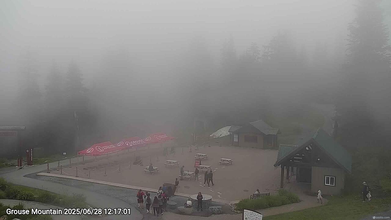 Webcam frame from Grouse Mountain at 2025/06/28 12:00