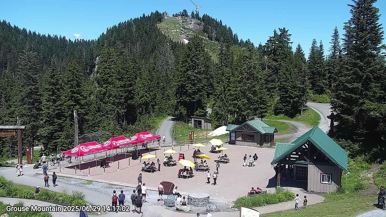 Webcam frame from Grouse Mountain on 2025/06/29
