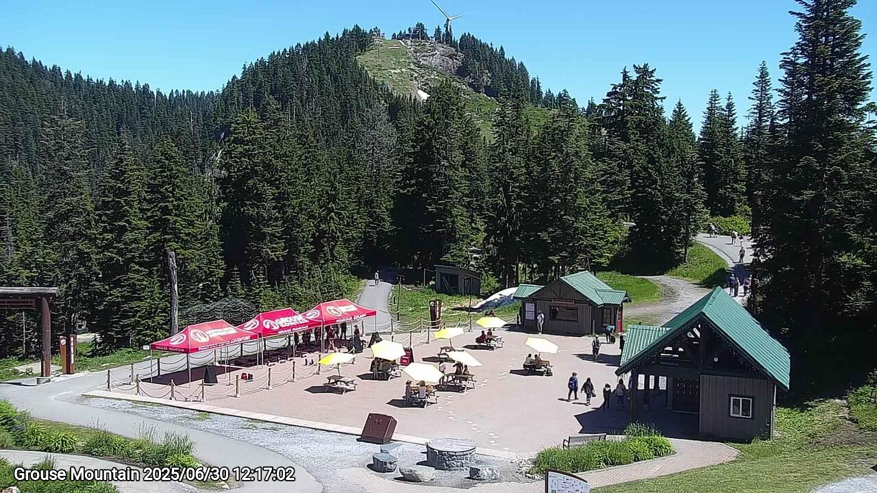 Webcam frame from Grouse Mountain at 2025/06/30 12:00