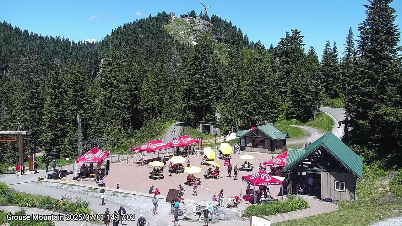 Webcam frame from Grouse Mountain on 2025/07/01