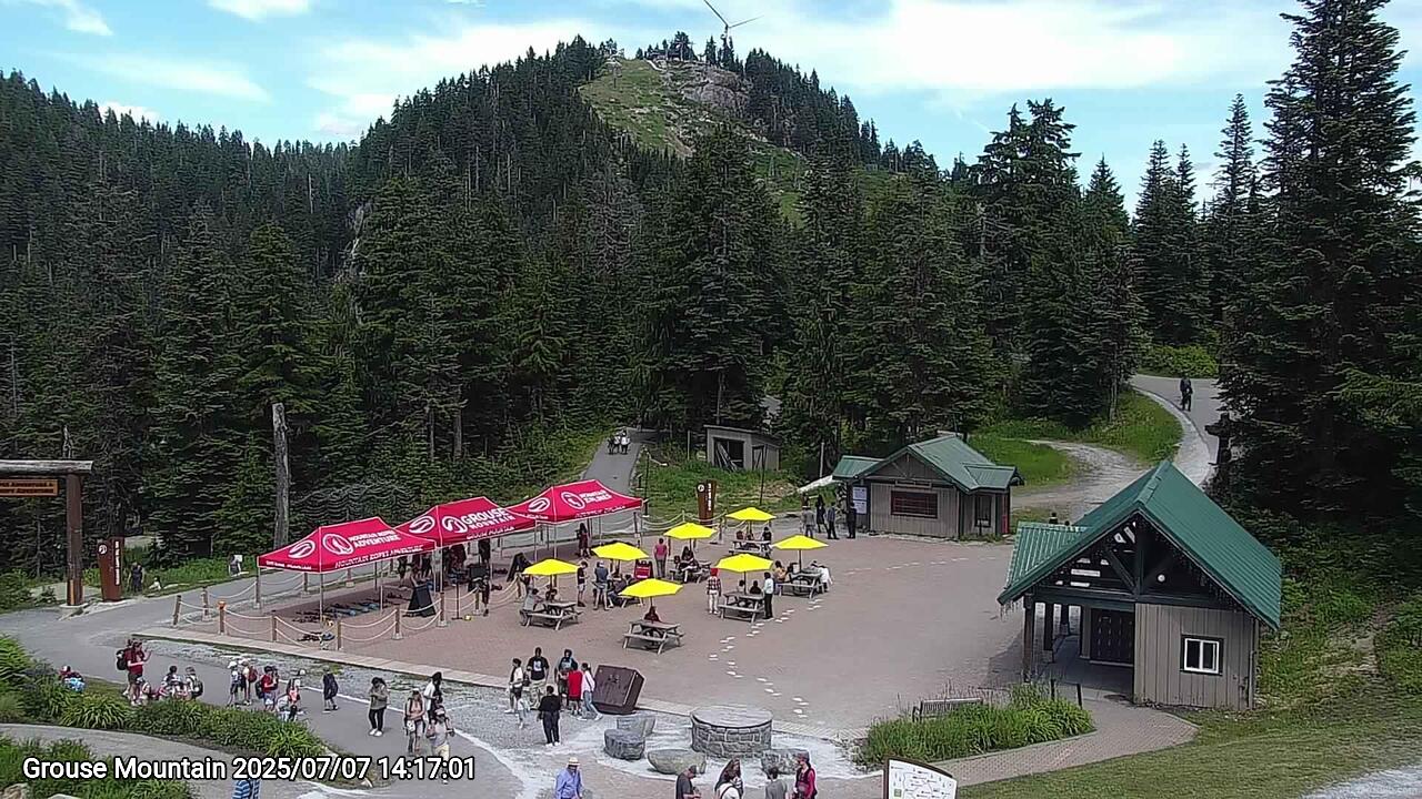 Webcam frame from Grouse Mountain on 2025/07/07