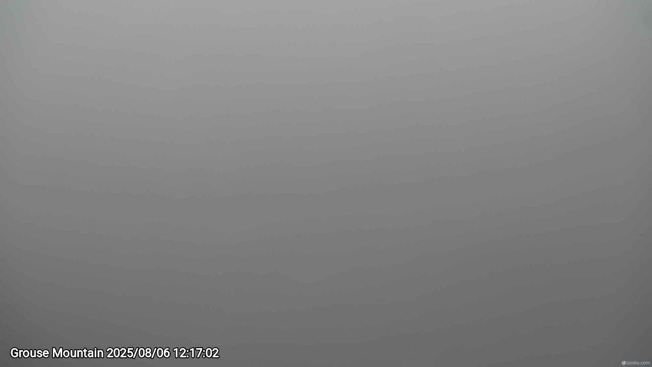 Webcam frame from Grouse Mountain at 2025/08/06 12:00