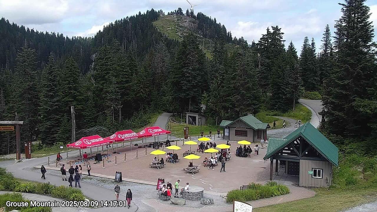Webcam frame from Grouse Mountain on 2025/08/09