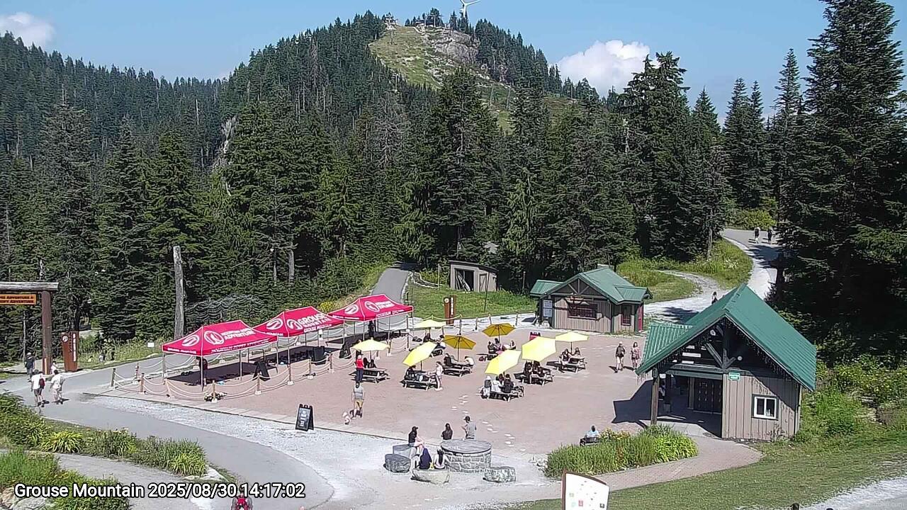 Webcam frame from Grouse Mountain on 2025/08/30