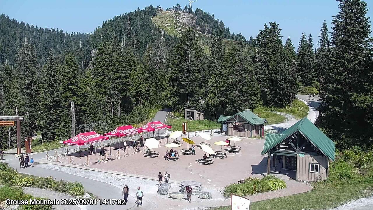 Webcam frame from Grouse Mountain on 2025/09/01