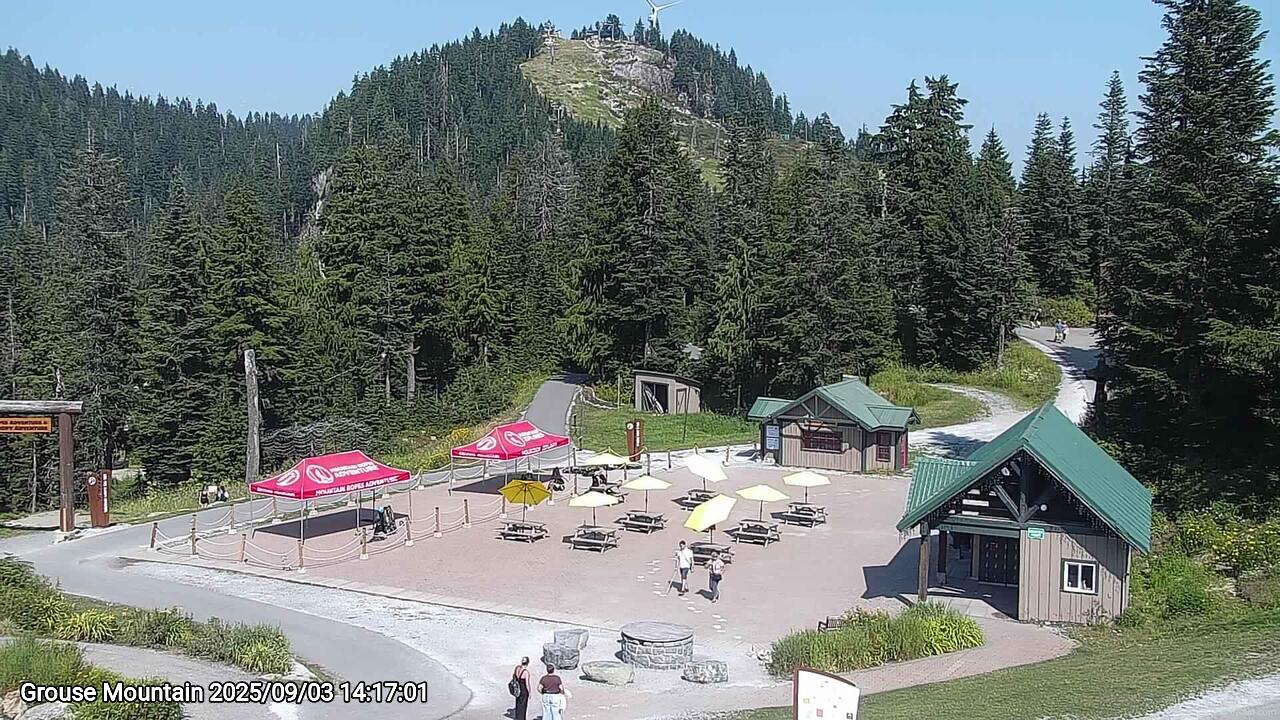 Webcam frame from Grouse Mountain on 2025/09/03
