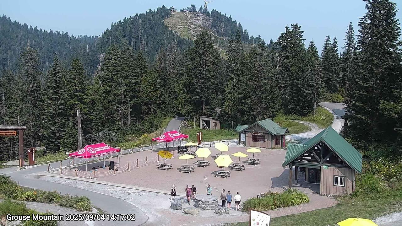Webcam frame from Grouse Mountain on 2025/09/04