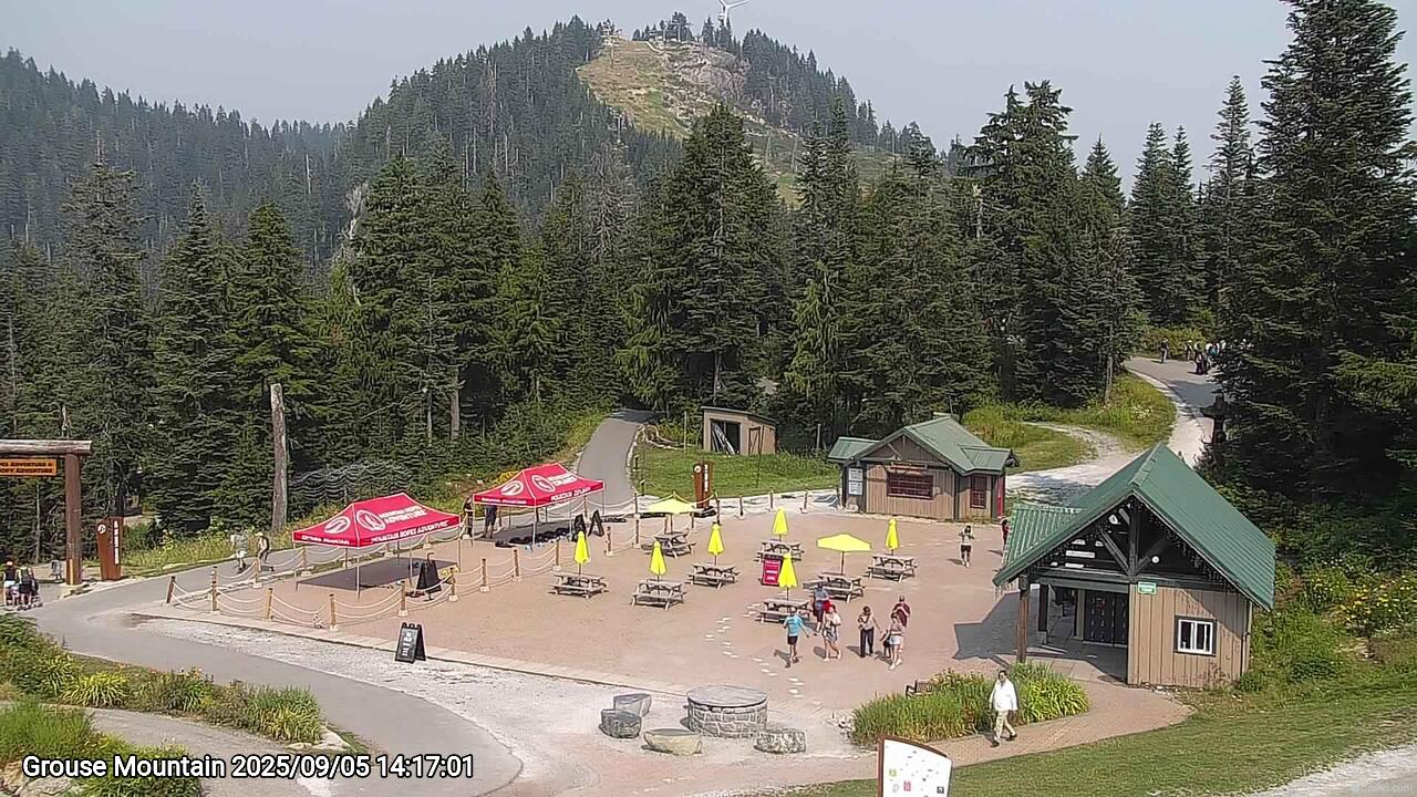 Webcam frame from Grouse Mountain on 2025/09/05