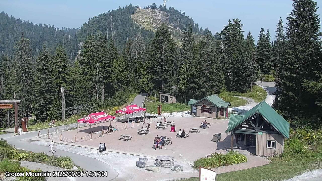 Webcam frame from Grouse Mountain on 2025/09/06