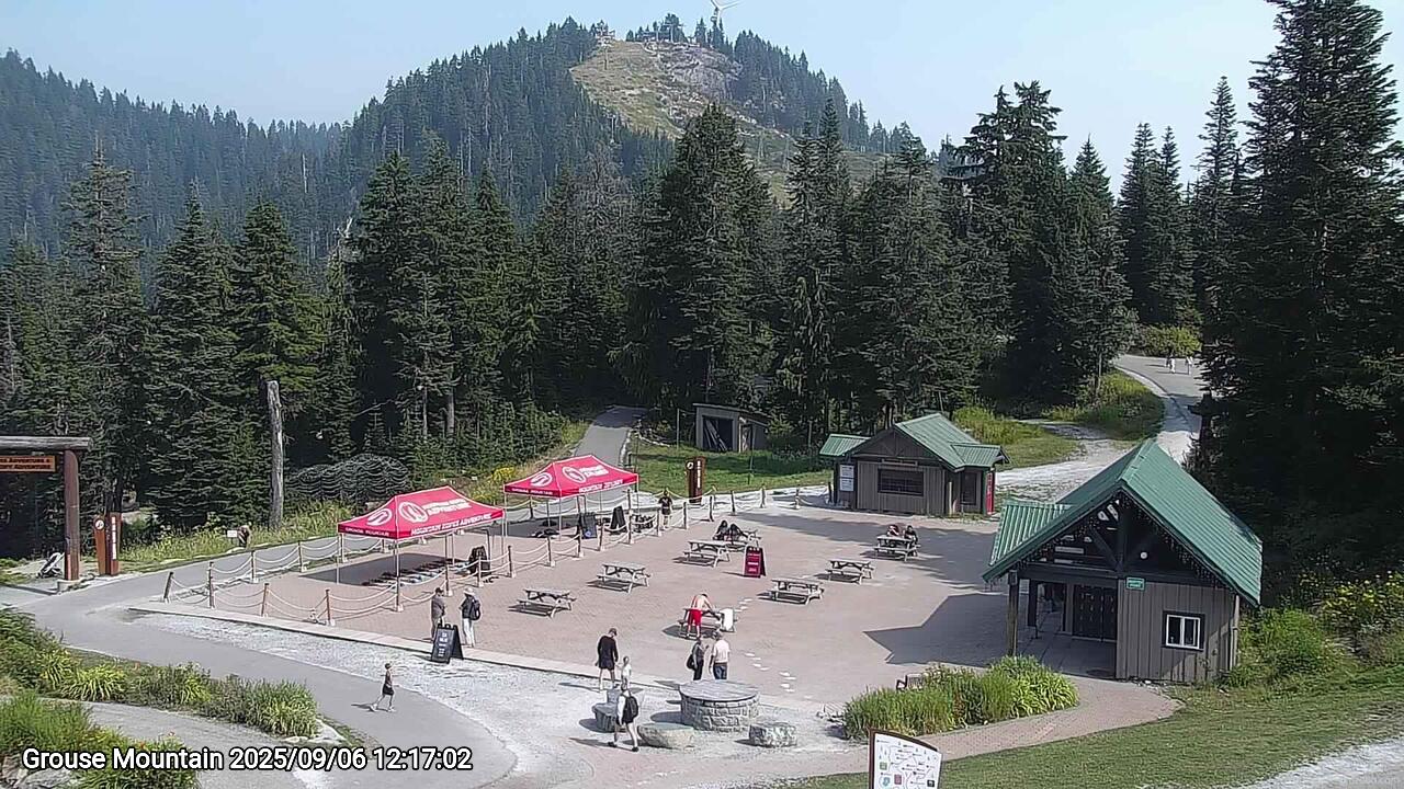 Webcam frame from Grouse Mountain at 2025/09/06 12:00