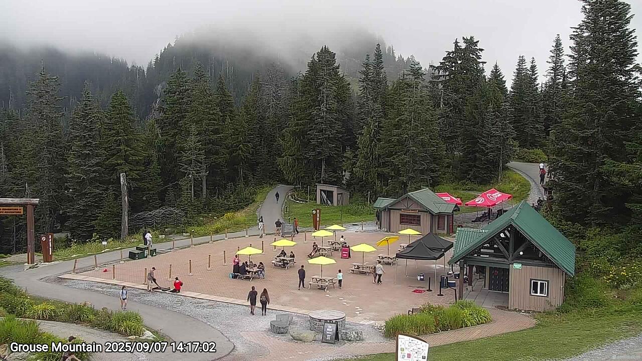 Webcam frame from Grouse Mountain on 2025/09/07