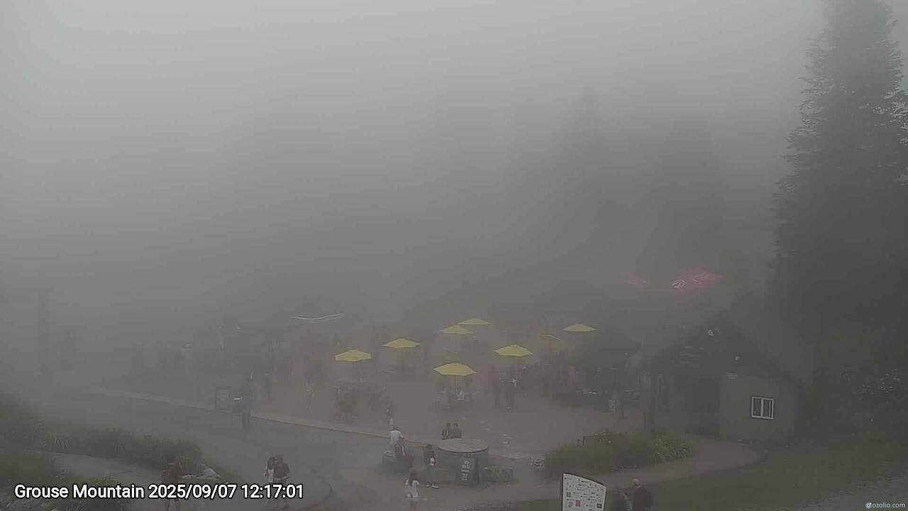 Webcam frame from Grouse Mountain at 2025/09/07 12:00