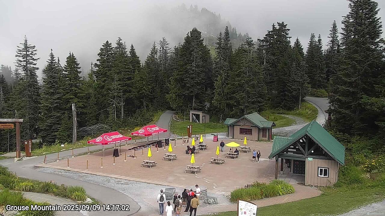 Webcam frame from Grouse Mountain on 2025/09/09