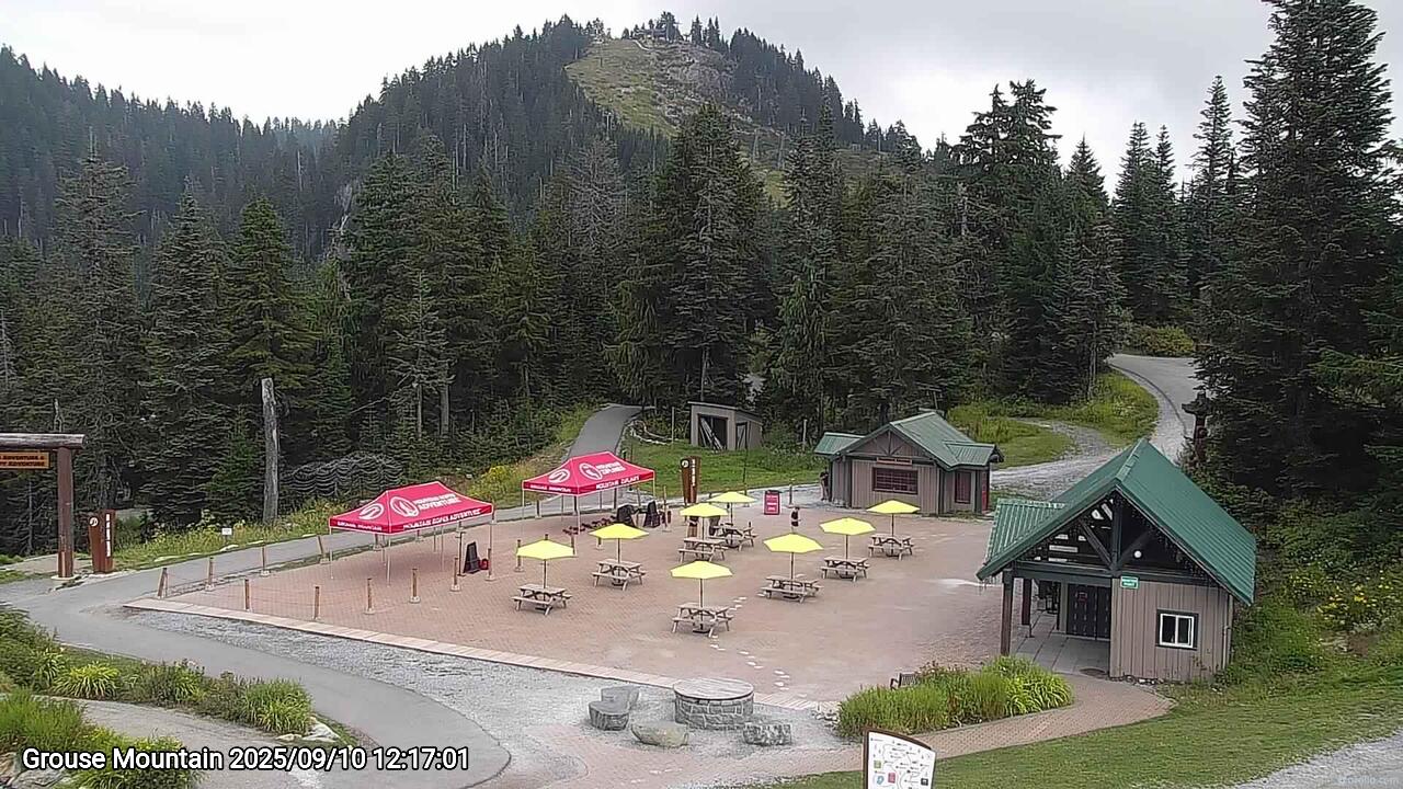 Webcam frame from Grouse Mountain at 2025/09/10 12:00