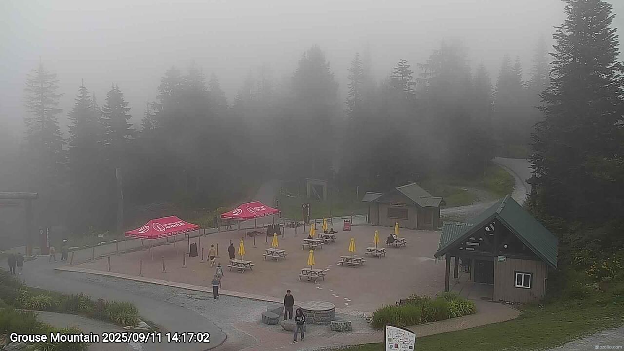 Webcam frame from Grouse Mountain on 2025/09/11
