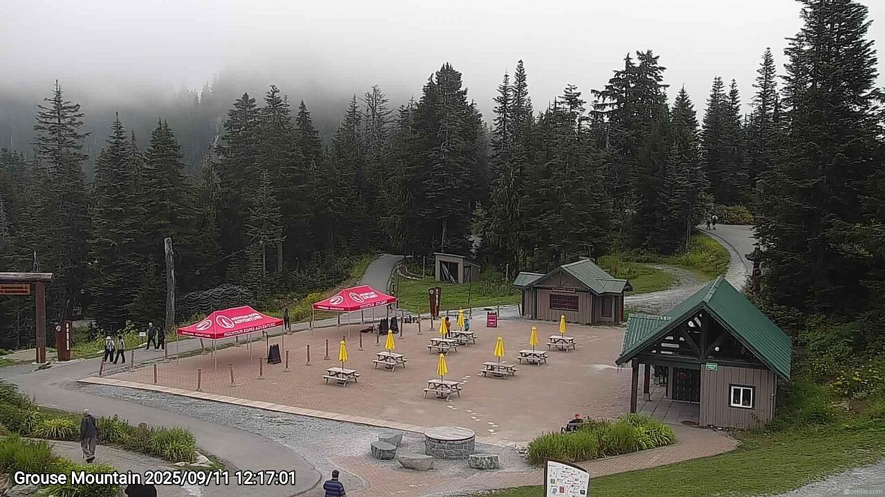 Webcam frame from Grouse Mountain at 2025/09/11 12:00