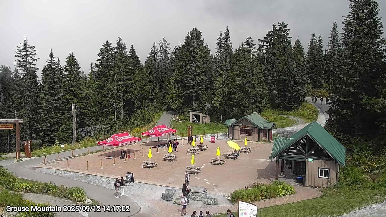 Webcam frame from Grouse Mountain on 2025/09/12
