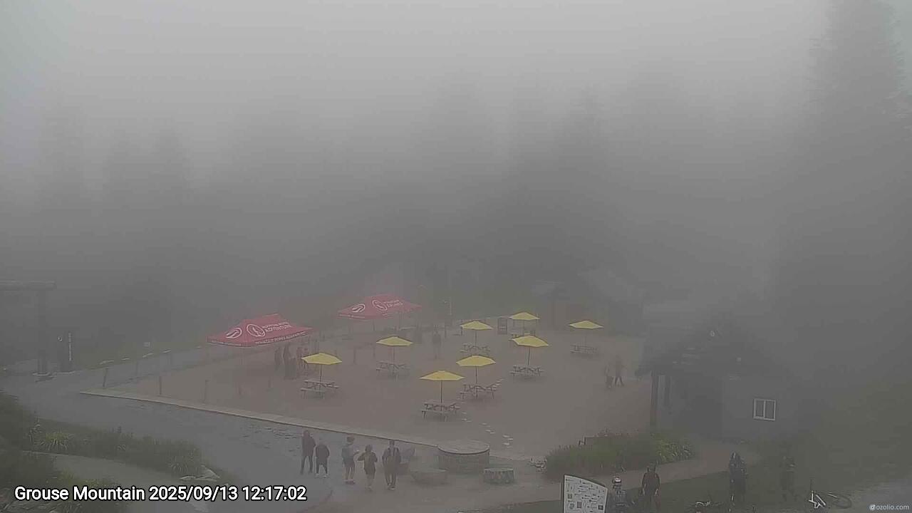 Webcam frame from Grouse Mountain at 2025/09/13 12:00