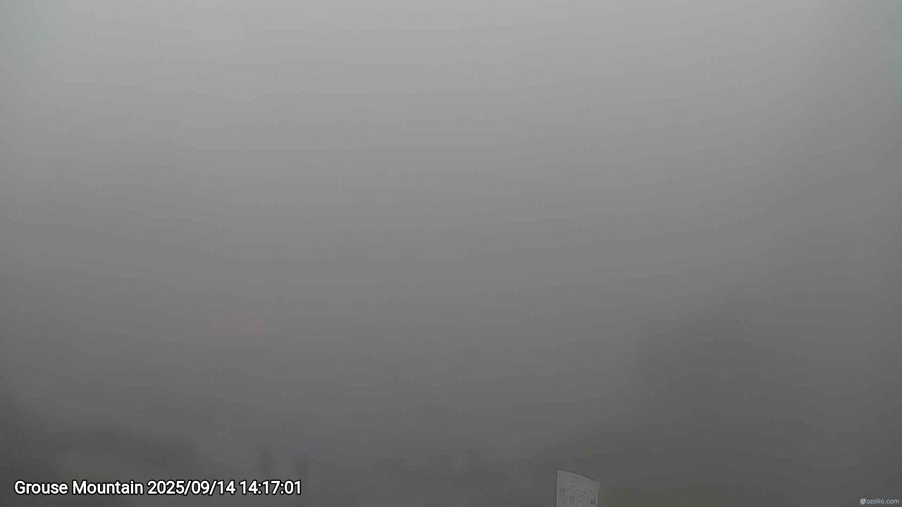 Webcam frame from Grouse Mountain on 2025/09/14