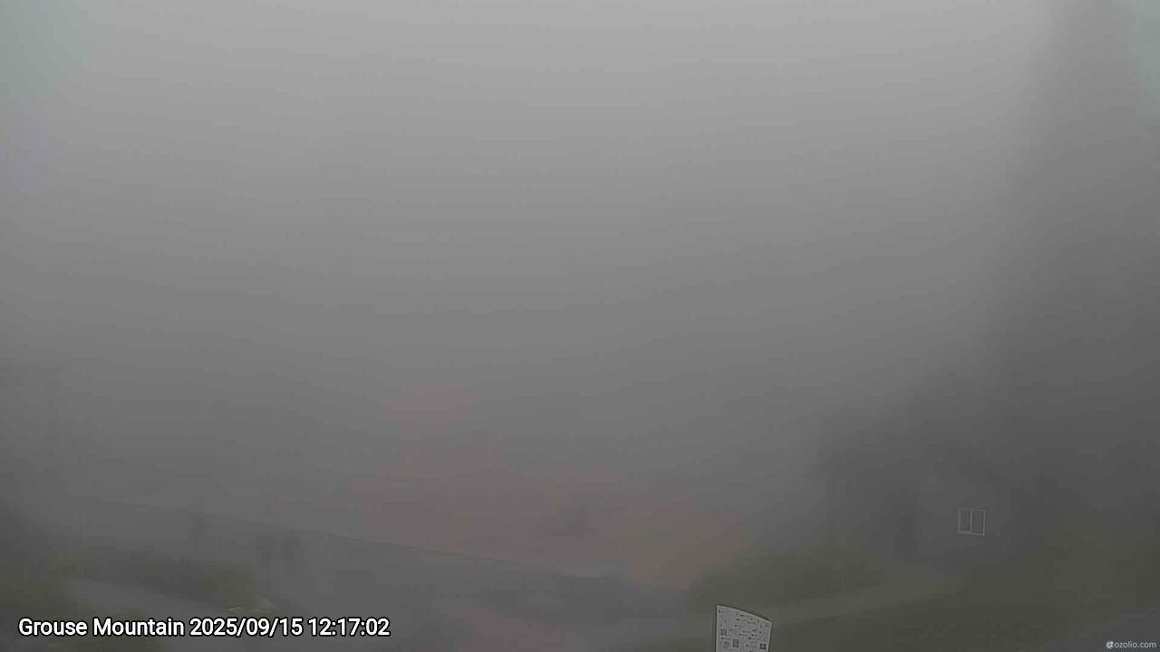 Webcam frame from Grouse Mountain at 2025/09/15 12:00