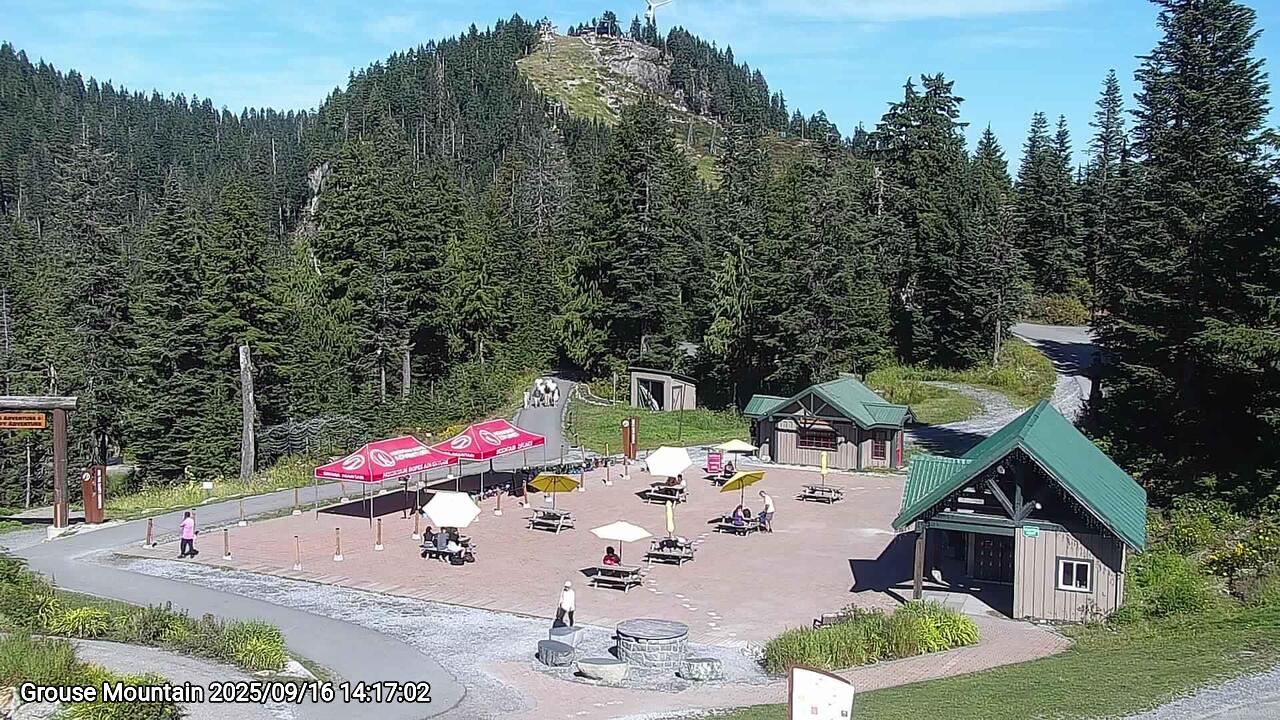 Webcam frame from Grouse Mountain on 2025/09/16