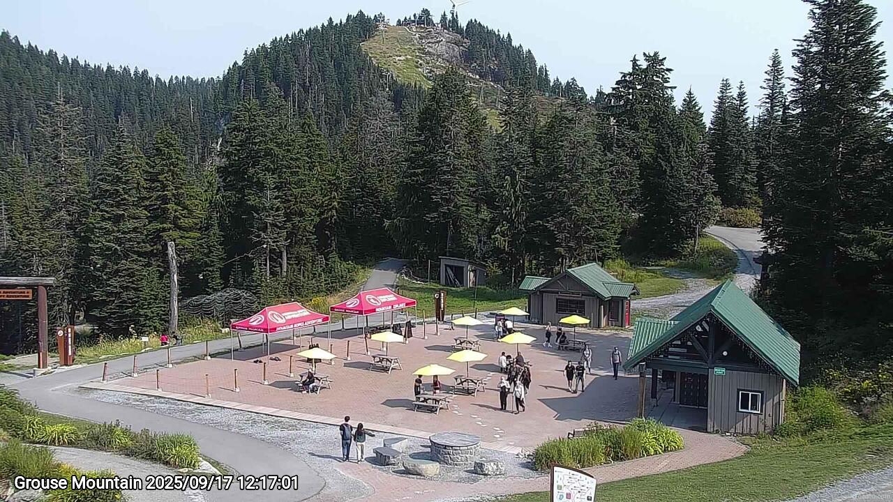Webcam frame from Grouse Mountain at 2025/09/17 12:00
